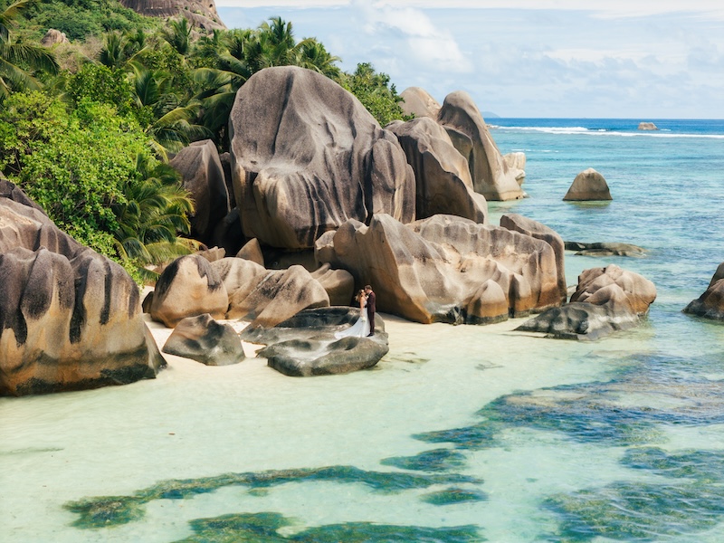 Beach on La Digue